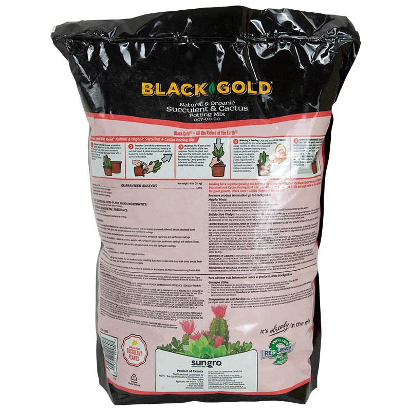 Black Gold Succulent And Cactus Mix (8 Qt) 4 Black Gold Succulent And Cactus Mix (8 Qt) - Billede 2