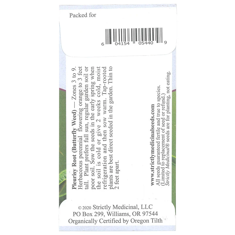 Strictly Medicinal Organic Pleurisy Root 4 Strictly Medicinal Organic Pleurisy Root - Billede 2