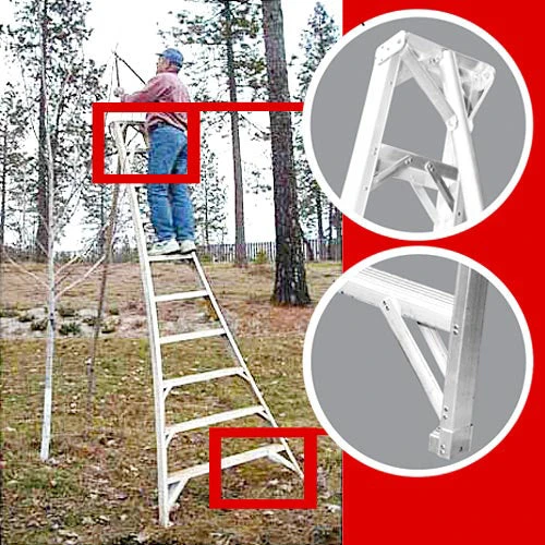 Aluminum Orchard Ladder (12') 4 Aluminum Orchard Ladder (12') - Billede 2