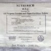 Nutri-Rich 4-3-2 Pellets (2000 Lb Tote) 1 Nutri-Rich 4-3-2 Pellets (2000 Lb Tote) -Felco Butik nutri rich 4 3 2 pellets 2000 lb tote