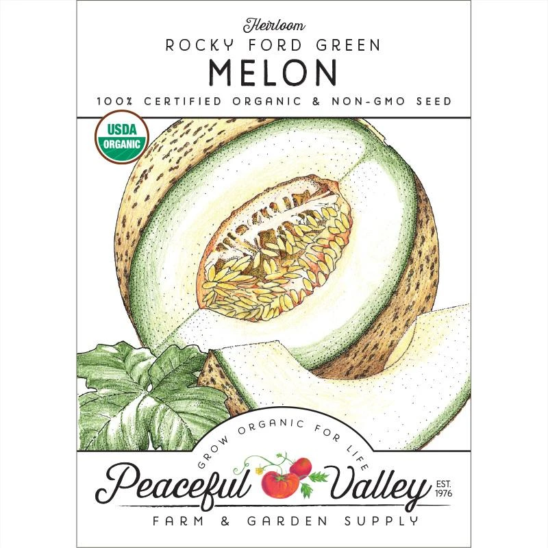 Rocky Ford Green Melon Seeds (Organic) 3 Rocky Ford Green Melon Seeds (Organic)