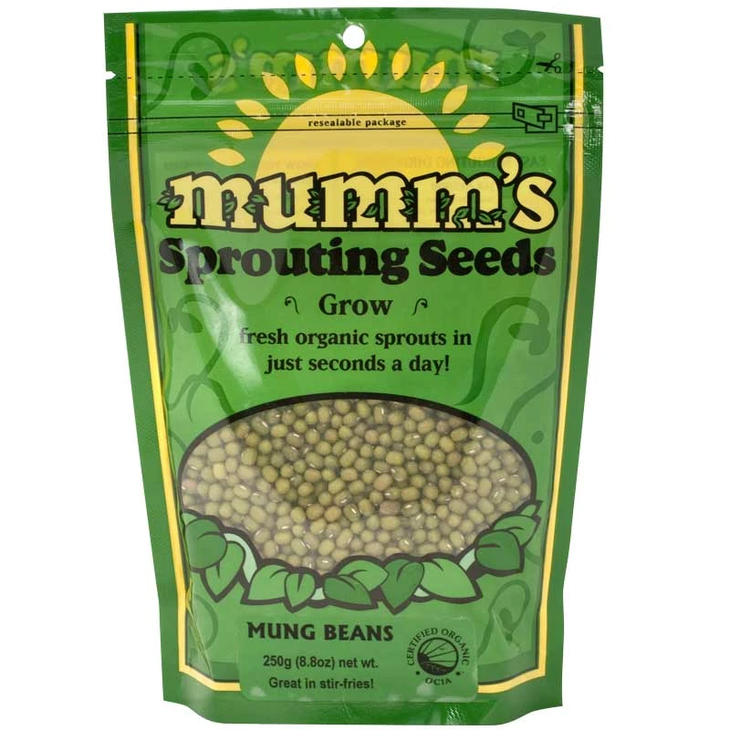 Organic Mung Bean Sprouting Seeds (8.8 Oz) 3 Organic Mung Bean Sprouting Seeds (8.8 Oz)
