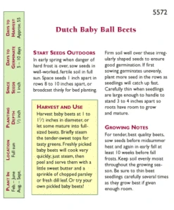 Renee's Garden Beet Dutch Baby Ball -Felco Butik snv4032 pb