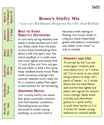Renee's Garden Greens Pan Pacific Renee's Stir-fry Mix 4 Renee's Garden Greens Pan Pacific Renee's Stir-fry Mix - Billede 2