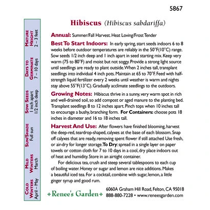 Renee's Garden Hibiscus Zinger Herbal Tea 5 Renee's Garden Hibiscus Zinger Herbal Tea - Billede 3