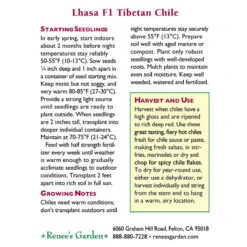 Renee's Garden Pepper Chile Tibetan Lhasa -Felco Butik snv4250 1x back